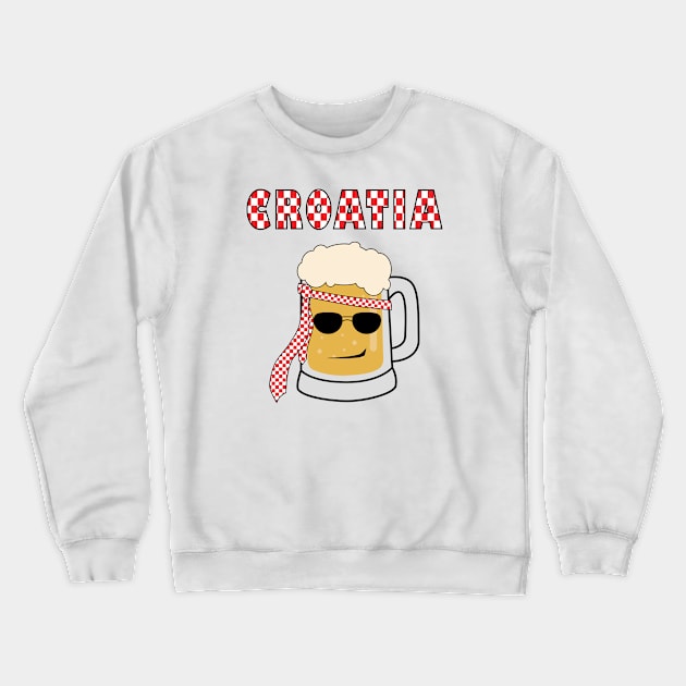 Croatia beer Crewneck Sweatshirt by CharlieDF